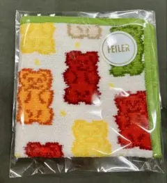 フェイラー　ハリボー　タオルハンカチ（グリーン）【新品・未開封】