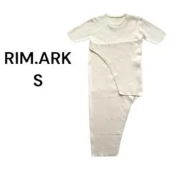 RIM.ARK S　リムアーク　レイヤードリブニットワンピース　ホワイト