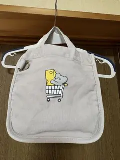 ねずみのANDY ミニトートバック グレー