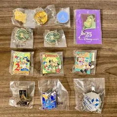 【非売品＊新品】東京ディズニーランド ディズニーシー ピンバッジ 12個セット