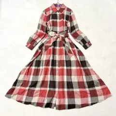 ◆ BLUE LABEL CRESTBRIDGE ◆ロングワンピース チェック