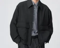 UNIQLO U ショートブルゾン Lブラック - メルカリ