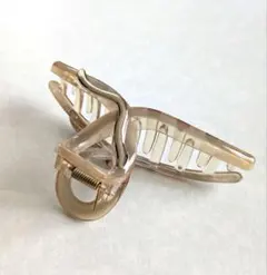 Ane Mone アイボリー ハート型ヘアクリップ 中型