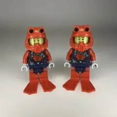 【LEGO正規品・組立済】海の探検家(30370)のフィグ　2体セット