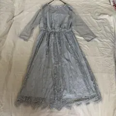 VIS ビス ブルーグレー レースワンピース 未使用