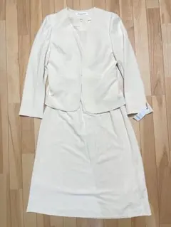 【未使用タグ付】2点セット フォーマルセットアップ　ノーカラー　ワンピース11号