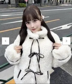 コート ショート丈 ダブルボタン ジャケット 60% ner.ui.bin 韓国 