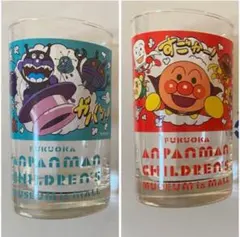 アンパンマン バイキンマン　福岡限定　アンパンマンミュージアム　グラス　2個