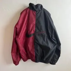 90s NIKE ナイキ ナイロンジャケット フルジップ　ビックロゴ L