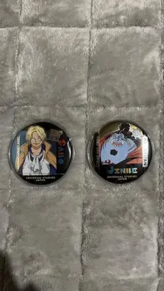 ワンピース　サボ　ジンベエ　ランダム缶バッチ　USJ プレサマ