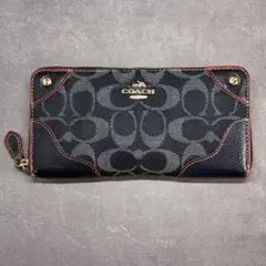 コーチ COACH 長財布 F53769 ネイビー - メルカリ