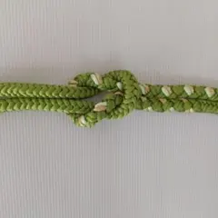 帯締め 振袖用 正絹と金属糸 モスグリーンと水色？と金色 日本舞踊訪問着付下げS