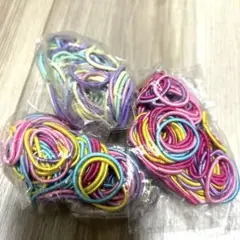 多色ヘアゴムセット　キッズ　約300本