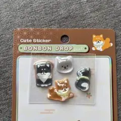 和柄 柴犬 ボンボンドロップシール BONBON DROP