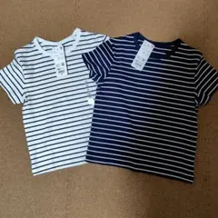 ユニクロ　ソフトリブ　ミニTシャツ 140cm 2枚セット