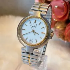 ⭐︎新品電池⭐︎ ダンヒル　Dunhill　ミレニアム　メンズ　デイト　ゴールドのサムネイル