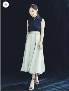 L'AUBE BLANC Arc Tuck Balloon Skirt Mサイズ - メルカリ