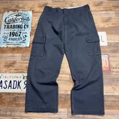 Dickies カーゴパンツ ネイビー ワイド ルーズ ワークパンツ L相当のサムネイル