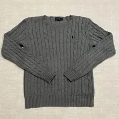 値下げ！Polo Ralph Lauren グレー ケーブルニット M