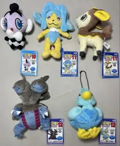 まとめ［タグ付き］ポケットモンスター　MYポケモンコレクション ぬいぐるみ　５点