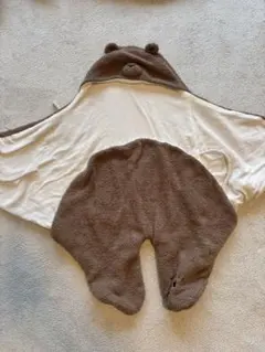 ジェラピケ　クマフード付きおくるみ