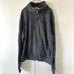 ピンク XS トレーナー ハーフジップ 長袖 ナンバリング スウェット グレー