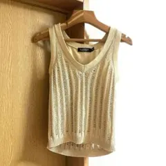 Ralph Lauren クロシェ編みニットトップス