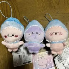 あさみみちゃん ぬいぐるみ サメみみマスコット 全3種類コンプのサムネイル