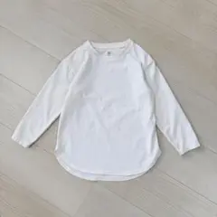 UNIQLO ユニクロ 長袖 Tシャツ 白 ホワイト クルーネック キッズ