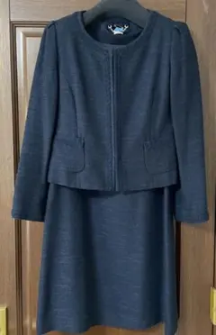 ロペ　クリーニング済み　ネイビー　スーツ ワンピース　38サイズ