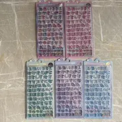 ま*さ様 【国内正規品】5個セット ひらがなボンボンドロップシール ピンク 青