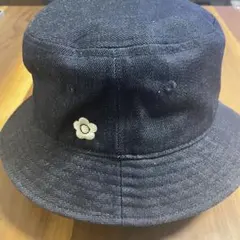 【新品】MARY QUANT ダークブルー/デニム　バケットハット M