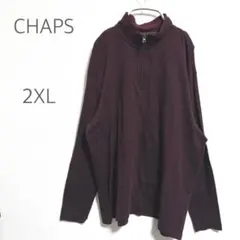 【チャップス】トレーナー 2XL 大きいサイズ 赤 ロゴ 春秋 カジュアル 綿のサムネイル