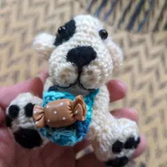 あみぐるみ ミックス犬キーホルダー ハンドメイドのサムネイル
