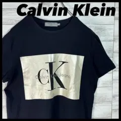 Calvin Klein ロゴプリント Tシャツ ブラック CK 半袖のサムネイル