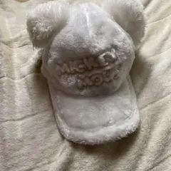 ディズニー キャップ 帽子　もこもこ　ファンキャップ