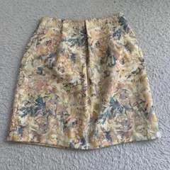 フラワープリント タイトスカート