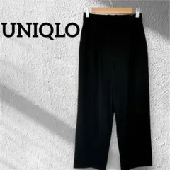 UNIQLO ユニクロ　タックワイドパンツ ブラック　Mサイズ
