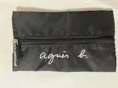 Agnès b. ブラックポーチ　ペンケース