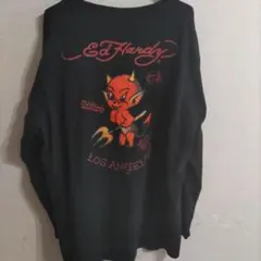 Ed Hardy 長袖Tシャツ デビルプリント ブラックのサムネイル