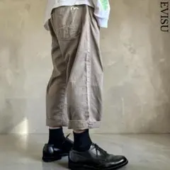美品 00s EVISU W36 ワイドデニムショートパンツ 日本製 Y2Kのサムネイル