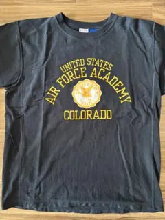 Champion USAFA Tシャツ Lサイズ ブラック リバースウィーブ