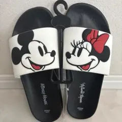 【新品タグ付き】Disney ミッキー＆ミニー シャワーサンダル 22-24㎝のサムネイル