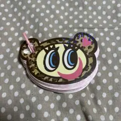 ナカムラくん　ぬいぐるみチャーム　レオパード　茶　ヒョウ柄　ポップアップ 2個セット ぬいぐるみチャーム ナカムラくん エンジェルブルー