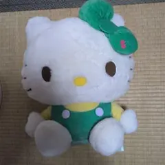 美品】ハローキティ ぬいぐるみ ミントグリーン お花 ボア - メルカリ