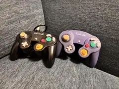 ゲームキューブ コントローラー 2個セット 黒 紫