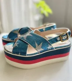 【未着用】GUCCI厚底サンダルのサムネイル