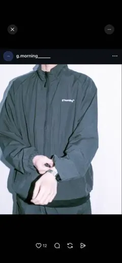 g'morning nylon logo setup -GRAY- Lサイズ