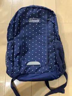 ネイビードット柄　コールマンリュック　キッズ