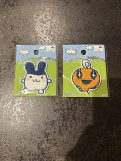 【新品】たまごっち パイル ワッペン シール 2枚セット みみっち　めめっち
